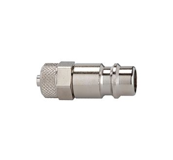 Nipple for coupl. I.D. 7.2 - 7.8, nickel-pl. brass, for hose 6x4