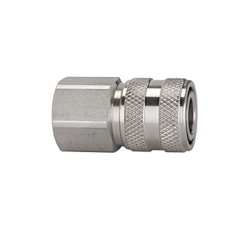 Quick-connect coupling I.D. 7.2, St. steel 1.4305, G 3/8 IT