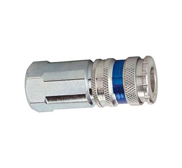 Quick-connect coupling I.D. 7.6, gal. steel/brass, G 3/8 IT