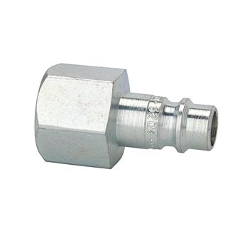 Nipple for couplings I.D. 7.2 - 7.8, hard. / gal. steel, G 1/8 IT