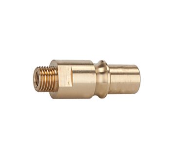 Nipple for couplings I.D. 12, Bright brass, G 1/4 ET