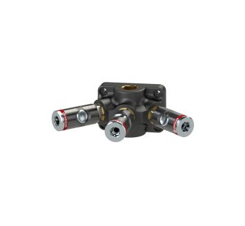 End distributor socket, G1/2, 3 safety coupl. I.D. 7.4, max.12bar