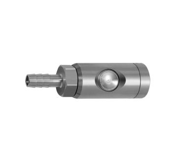 Pushbutton safety coupling I.D. 7.4, rotating, 1.4404, I.D. 6