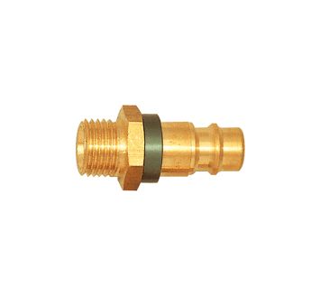 Captive nipple I.D. 7.8, Bright brass, G 1/4 ET, green