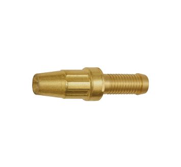 GEKA spray nozzle with hose connector, bright brass, I.D. 25