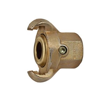 Jaw coupling with interior thread, G 1/2, with brass seal