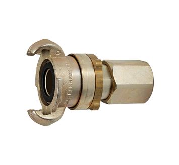 Safety jaw coupling with interior thread, G 3/8, DN 13