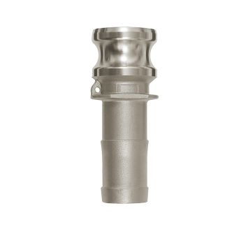 Kamlok quick-connect plug, Hose sleeve, E type, 1.4401, I.D. 25