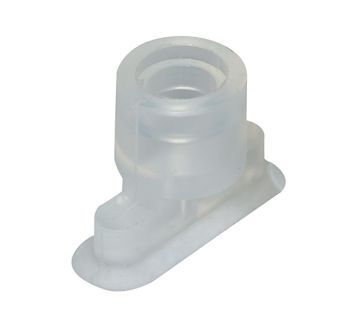 Flat suction cup, oval, Silicone material, »SGO« Ø30x10