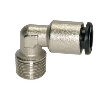 Push-in L-fitting »click-clock«, R 1/8 o., for hose exterior Ø 8