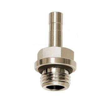 Thread plug nipple »click-clock« G 3/8 o., for hose exterior Ø 8