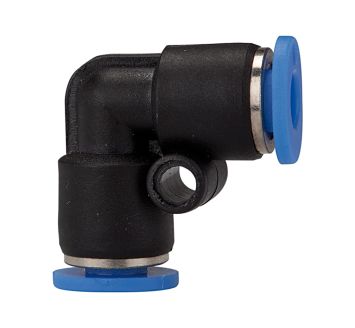 Push-in L-connector »Blue Series« mini, for hose exterior Ø 3