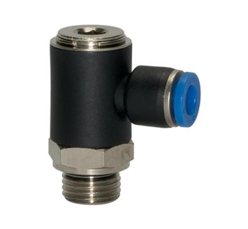 Push-in L-fitting »Blue Series«, rotating, G 1/8 o.