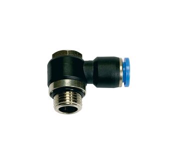 Push-in L-fitting »Blue Series«, rotating, G 1/4 o.