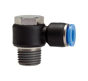 Push-in L-fitting »Blue Series«, rotating, R 1/8 o.