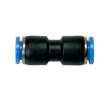 Straight push-in connector »Blue Series«, for hose exterior Ø 6