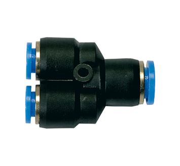 Push-in Y-connector »Blue Series«, reducing, hose ext. Ø 1x8/2x4