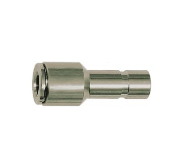 Straight push-in connector with plug nipple 8 mm, reducing