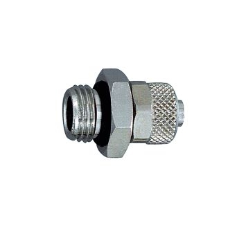Straight screw-in fitting, with O-ring, G 1/4 o., for hose 10/8