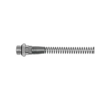 Straight screw-in fitting, Kink protection spring, G 1/4 o.