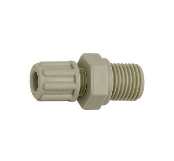 Straight screw-in fitting, G 1/8 o., for hose 8/10 mm, AF 19, PP