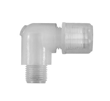 Angled screw-in fitting G 1/8 o., for hose 6/8 mm, PFA