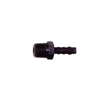 Straight screw-in supports, R 1/2 o., for hose I.D. 16 mm, PA 6