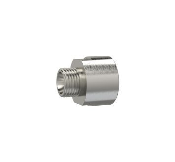 Reducing nipple, Long, G 1/2 o., G 3/4 i., AF 32, Stainless steel