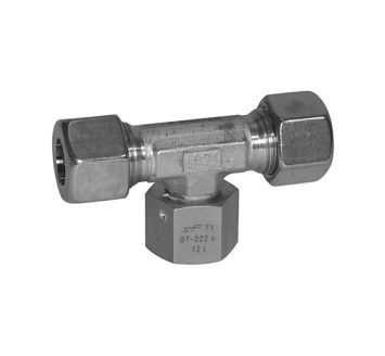 Adjustable T-fitting, Sealing cone, M16x1.5 i., Stainless steel