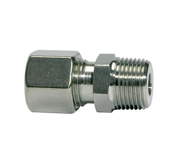 Straight screw-in fitting, R 3/8, Pipe exterior Ø 15