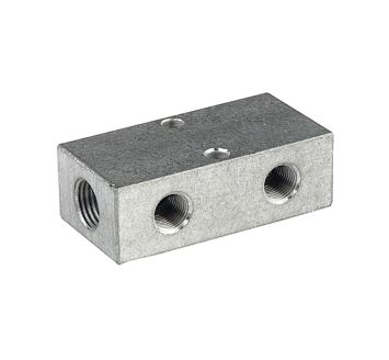 Distributor strip, Both sides, Input 2x3/8, Output 6+6x1/4