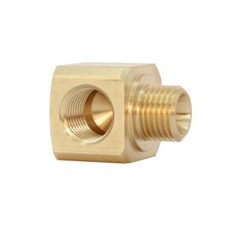 L screw-in distributor, G 1/8, AF 17, Brass