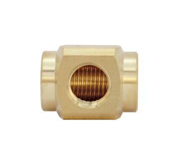 T-distributor, G 1/4, AF 22, Brass