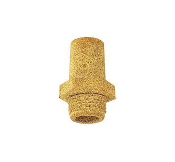 Sintered bronze silencer, Hexagonal, G 1/8, AF 13