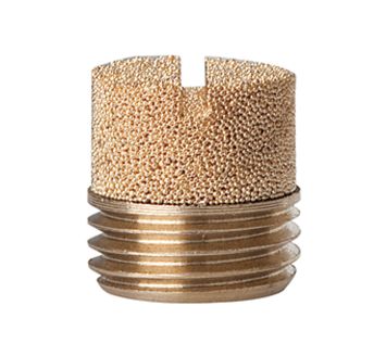 Sintered bronze silencer, Slot, G 1/8