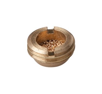 Sintered bronze silencer, flat, G 1/8 o.