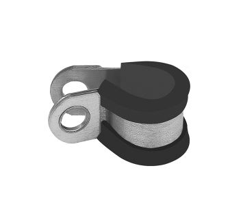 RSGU pipe clamp (W1) with rubber profile, 34 mm, PU 10 pcs.