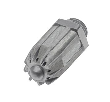 Lärmarme Runddüse, M12x1,25, Zink-Druckguss, Düsen-Außen-ø 17 mm