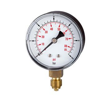 Standard pressure gauge »pressure line« G 1/8, 0 - 4 bar/56 psi