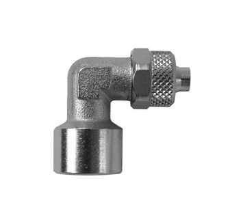 Angled screw-on fitting »value line«, G 1/4, for hose 6/4 mm