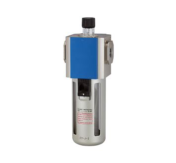 Mist oiler »G«, PC container, Protective cage, Size 300, G 1/2
