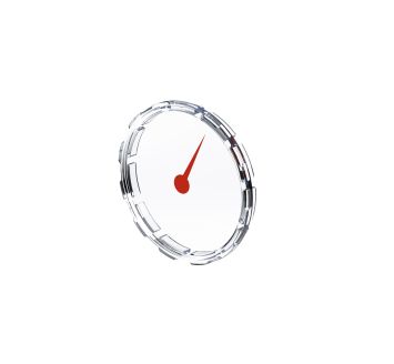 Front glass, Plastic, Red pointer, printed on front glass, Ø 63