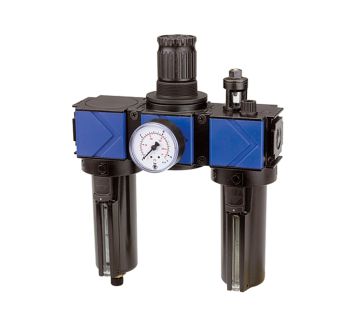 Service unit 3-part »variobloc«, Metal container, Size 2, G 1