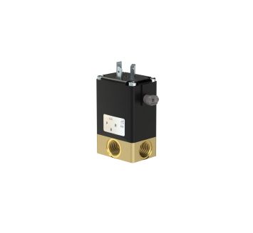 3/2 We-MV, NC, MS, G 1/4, DN 3, PN 0-10, NBR, direktg. 24V DC