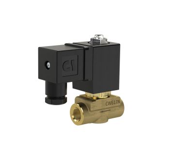 2/2 solenoid valve, NO, G 1/4, PN 0-10, FPM, direc. oper. 230V AC