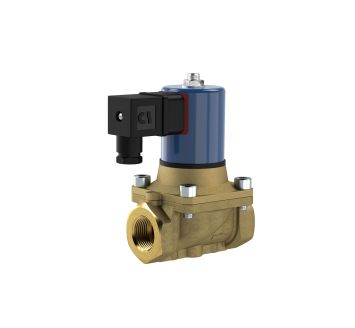 2/2 solenoid valve, NC, G 1, PN 0-12, NBR, comb. opera., 12V DC