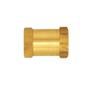 Check valve, straight-way variant, brass, G 3/4 IT, 0.1 - 0.2 bar