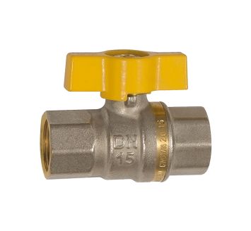 Ball valve EN 331, DVGW, Butterfly handle, IT/IT, Rp 3/8