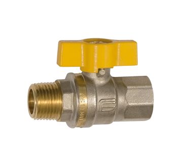 Ball valve EN 331, DVGW, Butterfly handle, IT/ET, Rp/R 1/4