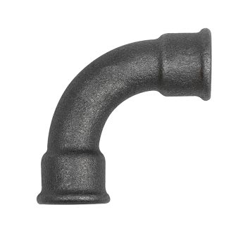 Elbow 2 90° long Rp 1/4 IT,Rp 1/4 IT,black malleable iron fitting